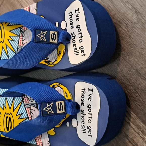 New! Vintage platform wedge flip flops - Picture 2 of 7